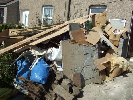 Process of sorting items during Haringey house clearance